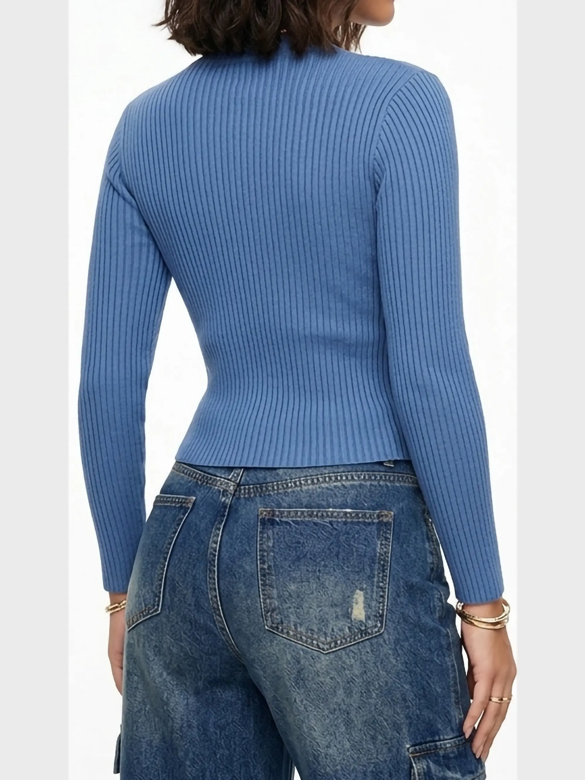 Sweater Canale Trenzas Semi Crop  3