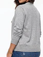 Cardigan Sweater Con Botones Bolsillos Chaleco Tejido Mujer - Miniatura 4