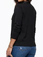 Cardigan Sweater Con Botones Bolsillos Chaleco Tejido Mujer - Miniatura 2