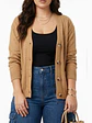 Cardigan Sweater Con Botones Bolsillos Chaleco Tejido Mujer - Miniatura 6