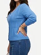 Cardigan Sweater Con Botones Bolsillos Chaleco Tejido Mujer - Miniatura 9