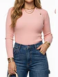 Sweater Rib Acanalado Ajustado Botones Dorados Fino - Miniatura 8