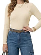 Sweater Rib Acanalado Ajustado Botones Dorados Fino - Miniatura 14