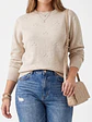 Sweater Tejido Cuello Medio con Detalles en Relieve - Miniatura 1