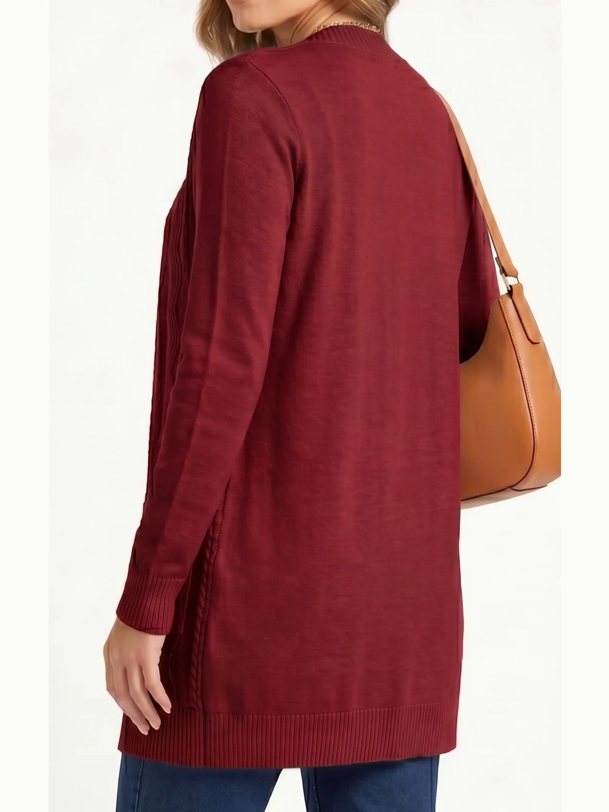 Cardigán spandex invierno texturado Anis colores 6