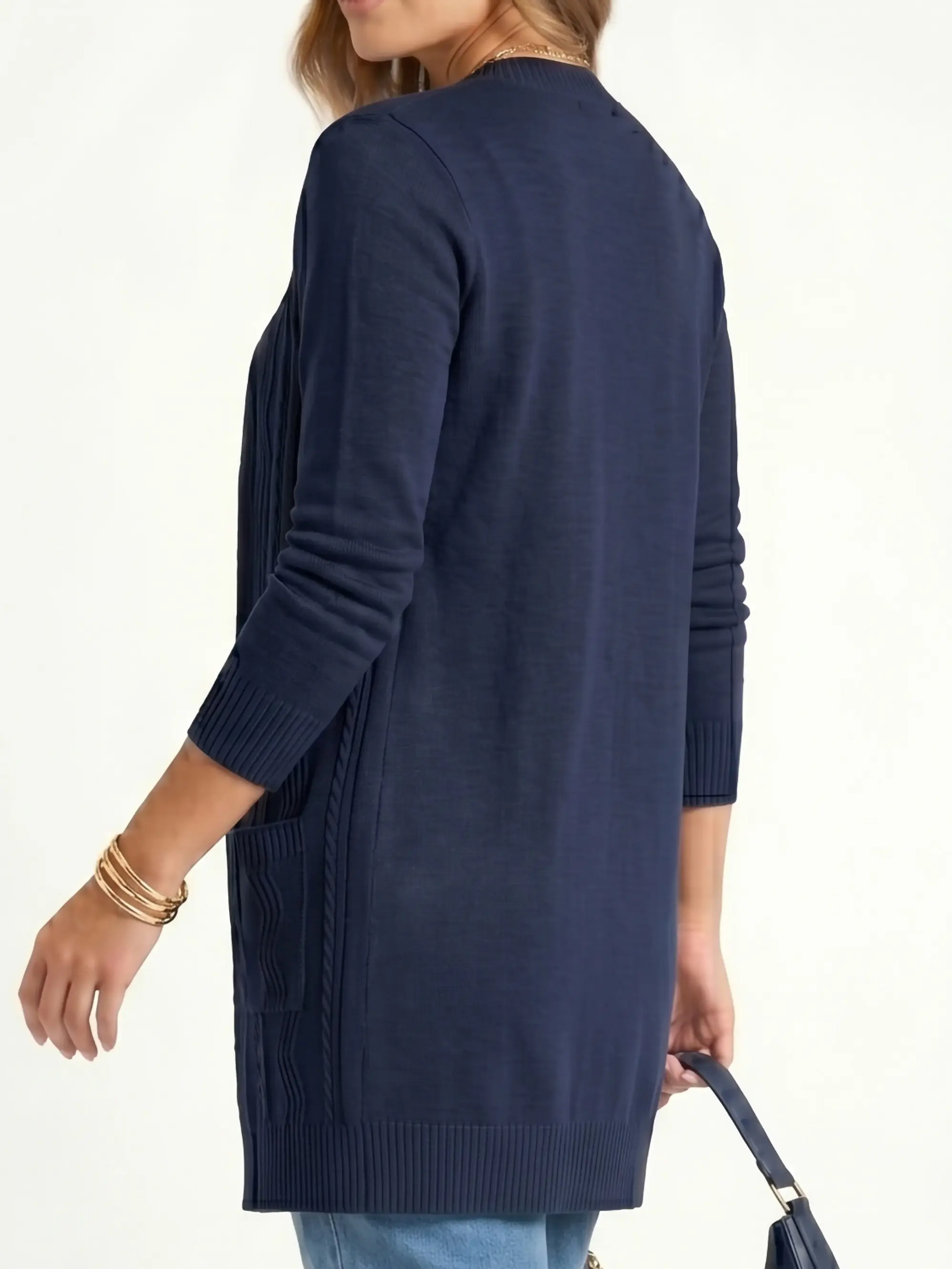 Cardigán spandex invierno texturado Anis colores 8