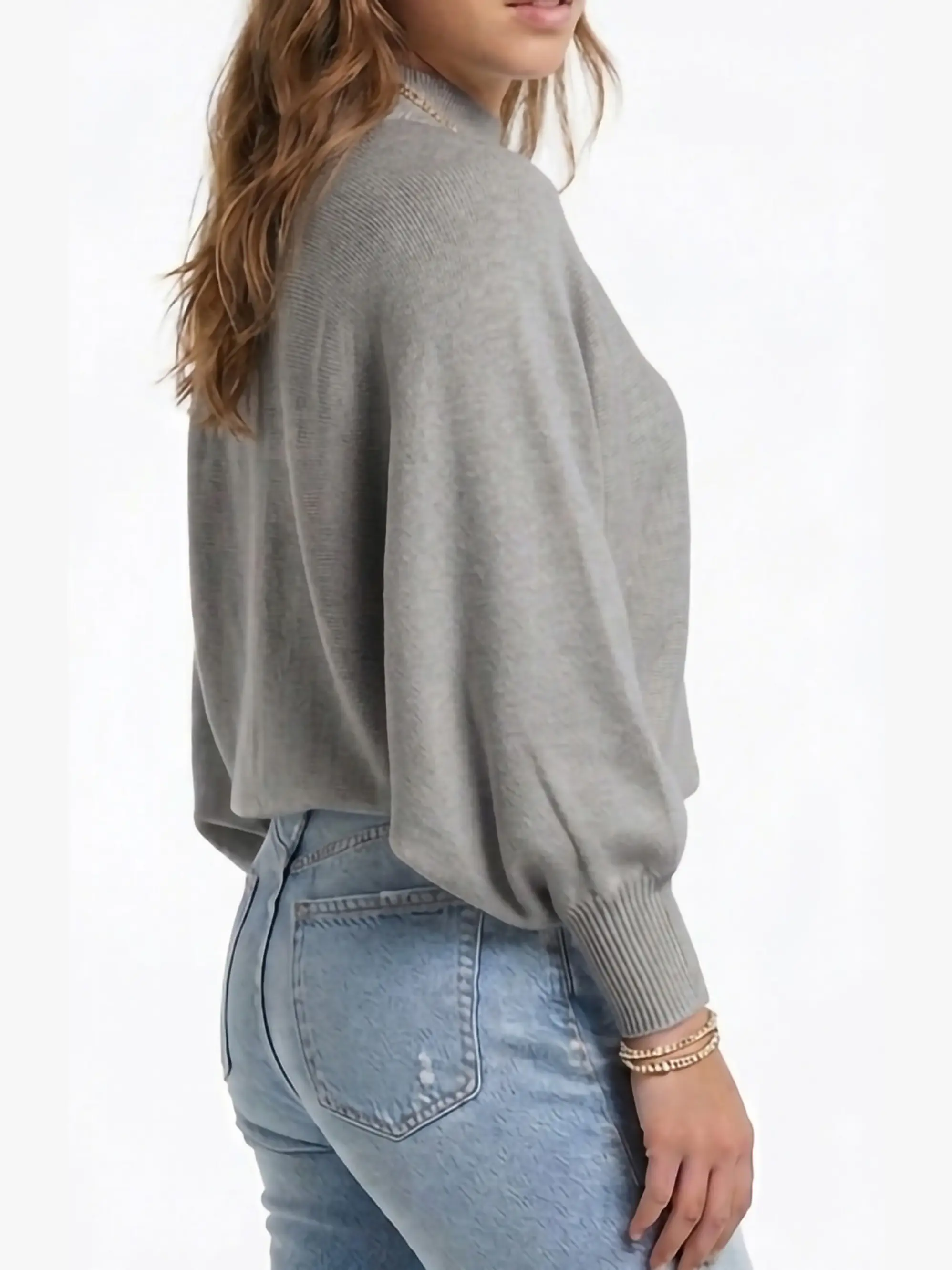 Sweater Pullover Mujer Manga globo colores 5