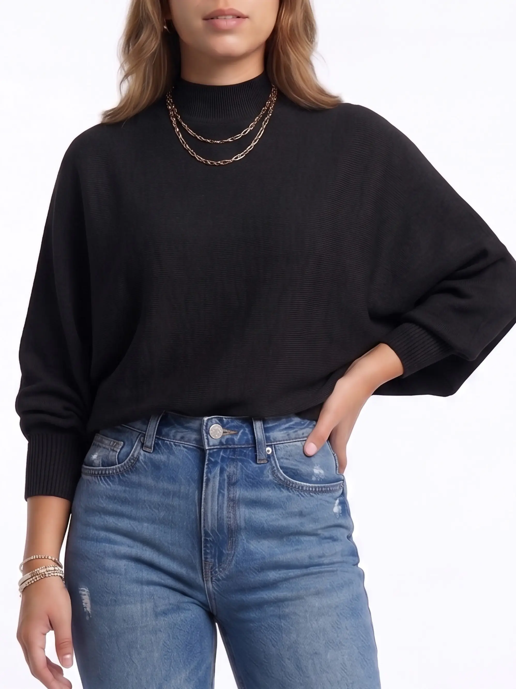 Sweater Pullover Mujer Manga globo colores 12