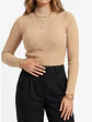 Sweater mujer Morley Cuello Alto con lineasFrontal - Miniatura 5