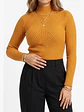 Sweater mujer Morley Cuello Alto con lineasFrontal - Miniatura 1