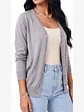 Cardigan Clasico Mujer Botones Escote V Chaleco Liso - Miniatura 8