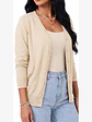 Cardigan Clasico Mujer Botones Escote V Chaleco Liso - Miniatura 10