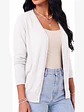 Cardigan Clasico Mujer Botones Escote V Chaleco Liso - Miniatura 17