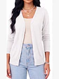 Cardigan Clasico Mujer Botones Escote V Chaleco Liso - Miniatura 18