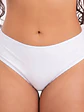 Tanga traje de baño tiro medio Sin costuras Blanco Colaless - Miniatura 1
