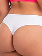 Tanga traje de baño tiro medio Sin costuras Blanco Colaless - Miniatura 3