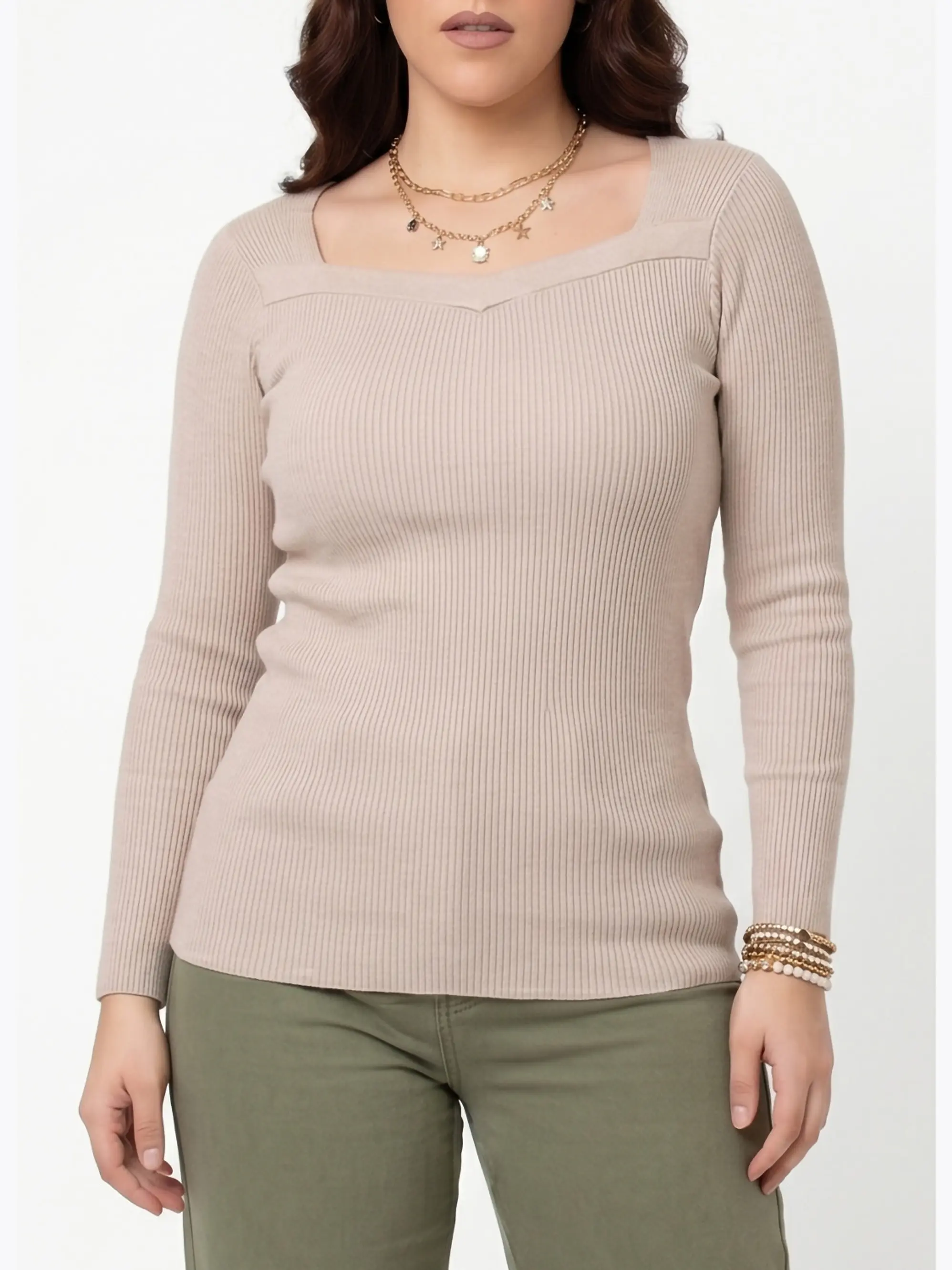 Sweater básico escote v colores 5