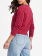 Chaleco Cardigan Mujer Corto Botones Tejido Fino Con Ondas - Miniatura 16
