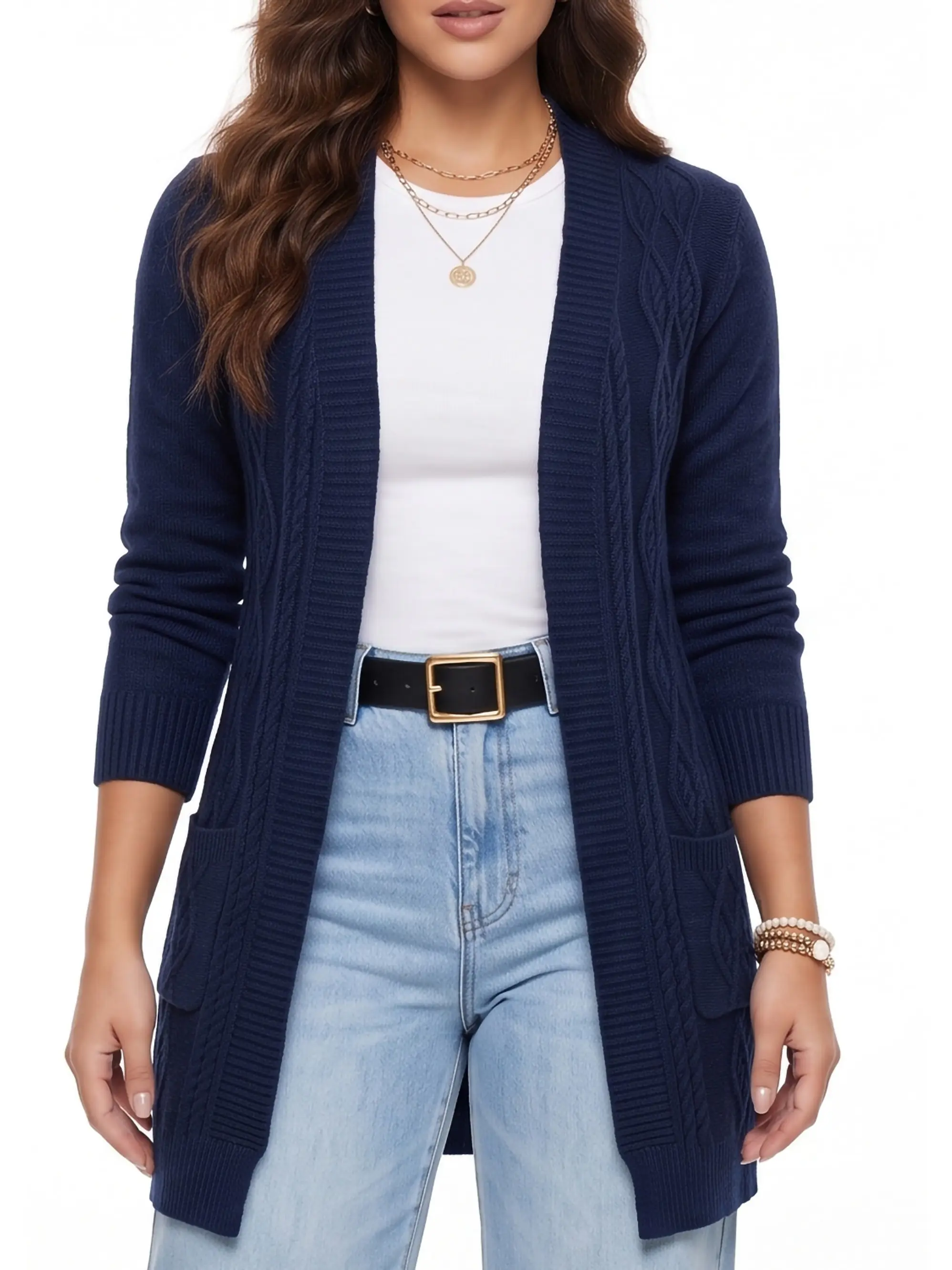 Cardigán spandex invierno texturado Luna colores 2
