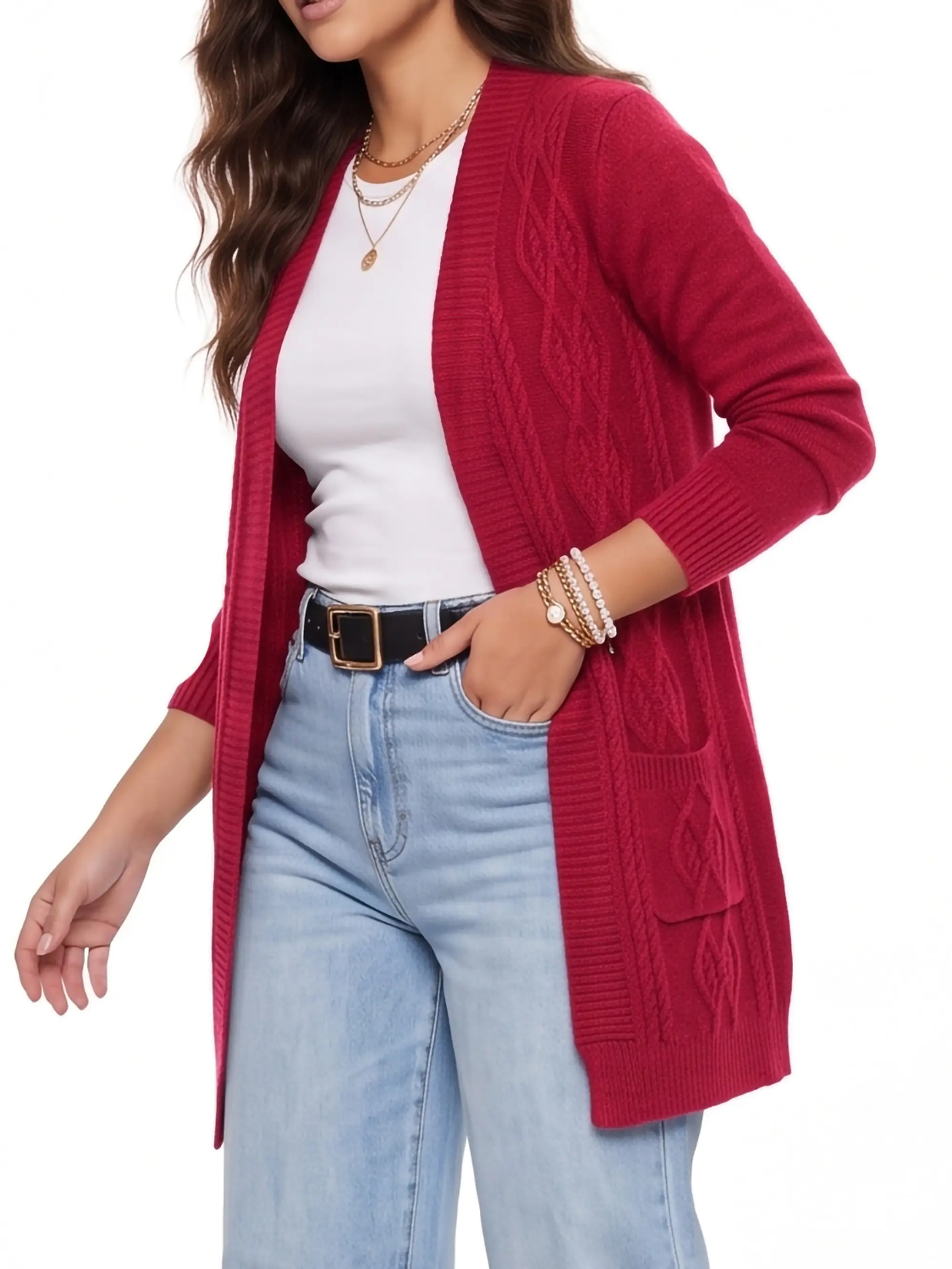 Cardigán spandex invierno texturado Luna colores 13