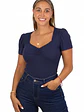 Body mujer escote princesa colores - Miniatura 1