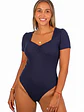 Body mujer escote princesa colores - Miniatura 2