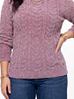 Sweater cuello alto mujer Chenille Luciana - Miniatura 5