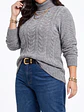 Sweater cuello alto mujer Chenille Luciana - Miniatura 4