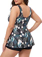 Tankini mujer floral con short negro - Miniatura 3