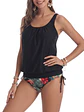 Tankini mujer sport bikini Negro - Miniatura 2
