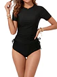 Tankini mujer negro sport surfer - Miniatura 4