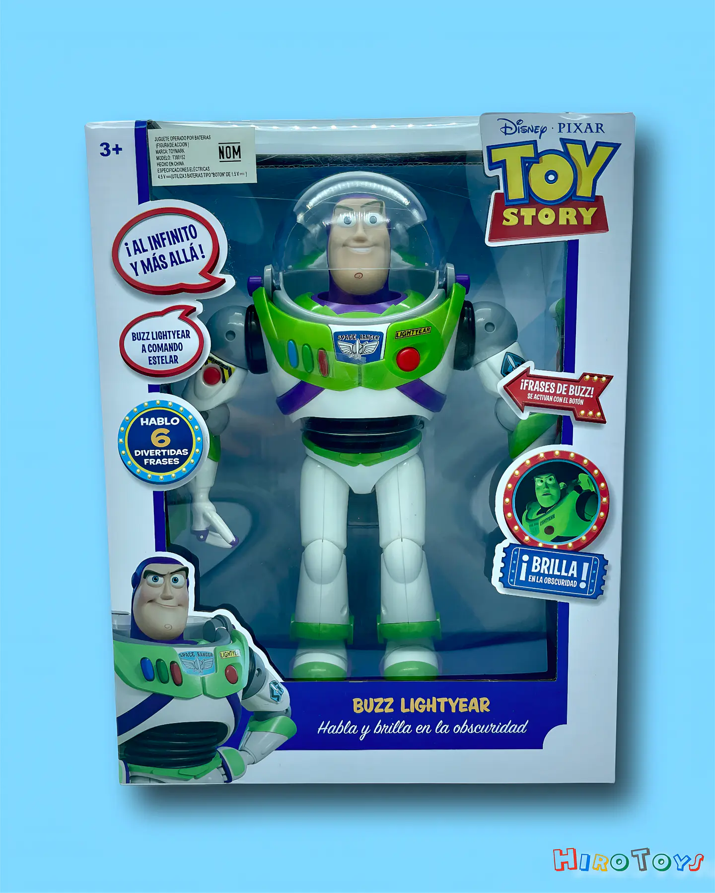 Figura de Acción Buzz Lightyear: Habla y Brilla en la Oscuridad (Toymark) 1