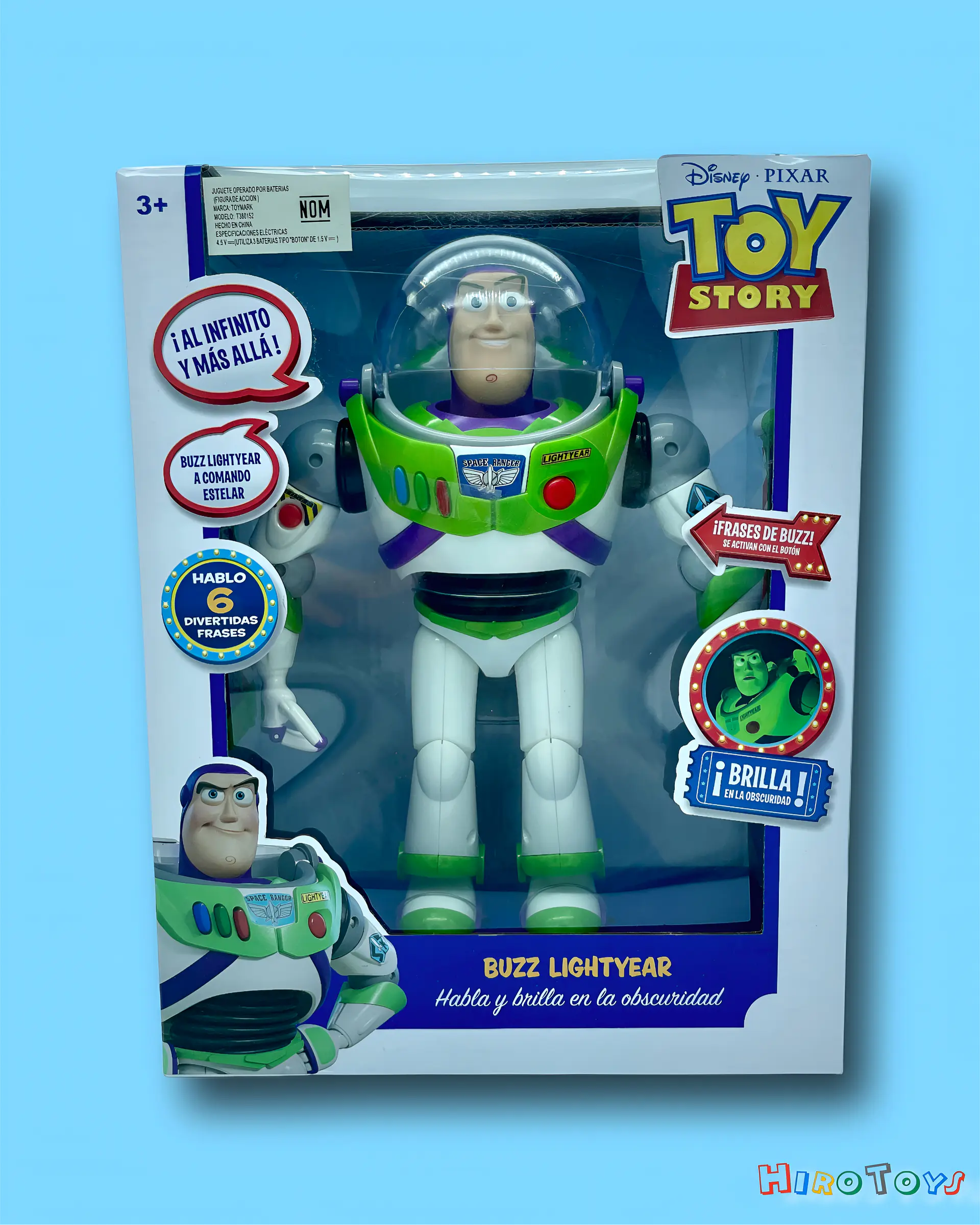 Figura de Acción Buzz Lightyear: Habla y Brilla en la Oscuridad (Toymark) 1