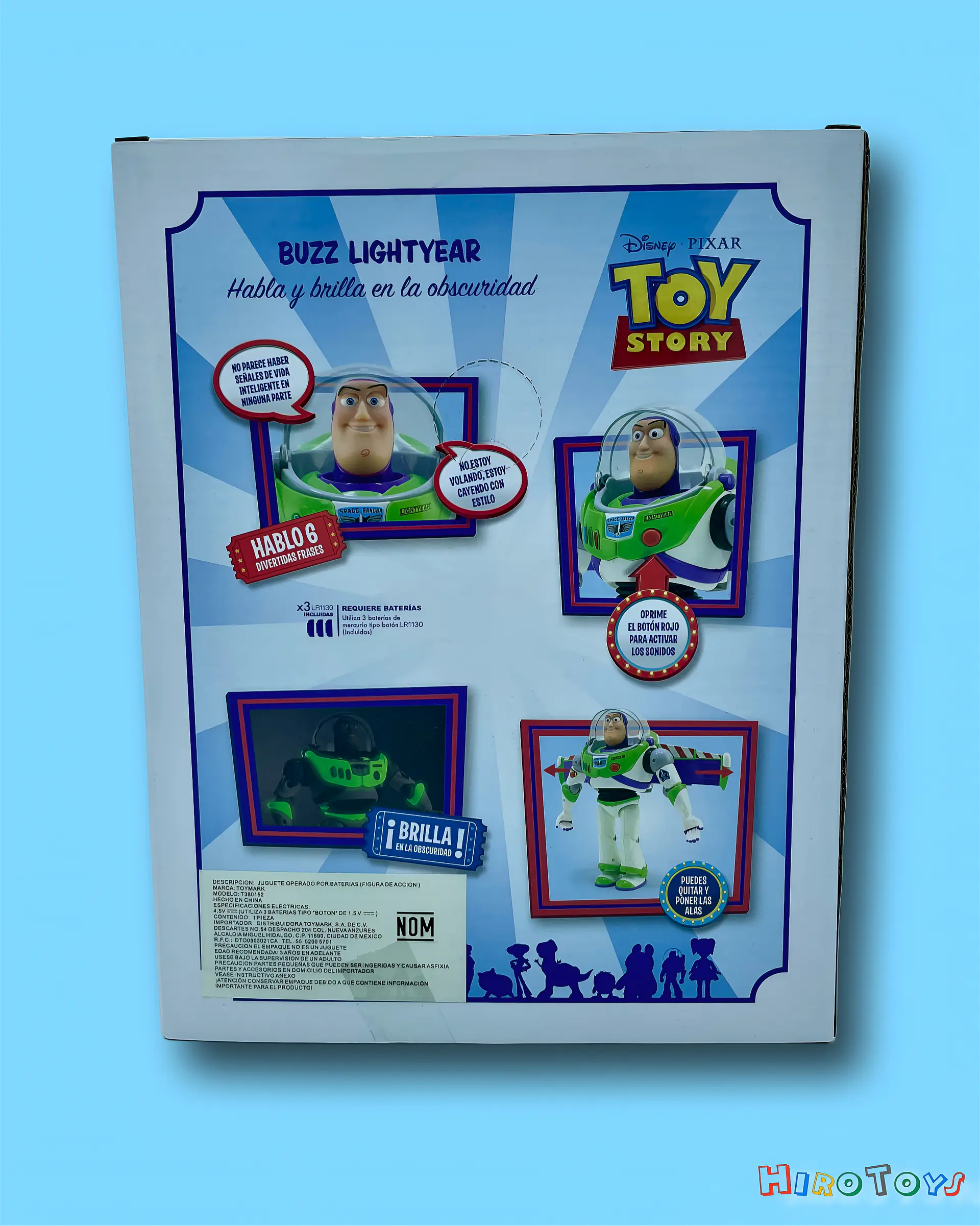 Figura de Acción Buzz Lightyear: Habla y Brilla en la Oscuridad (Toymark) 2