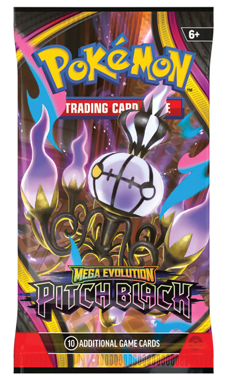 Pokemon TCG: Mega Evolution Pitch Black - Booster Pack Art Bundle (4 sobres) 2