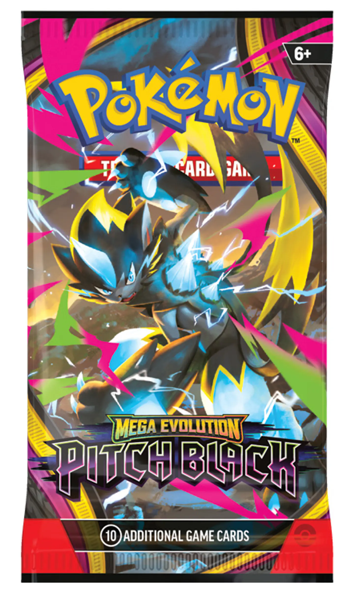 Pokemon TCG: Mega Evolution Pitch Black - Booster Pack Art Bundle (4 sobres) 5