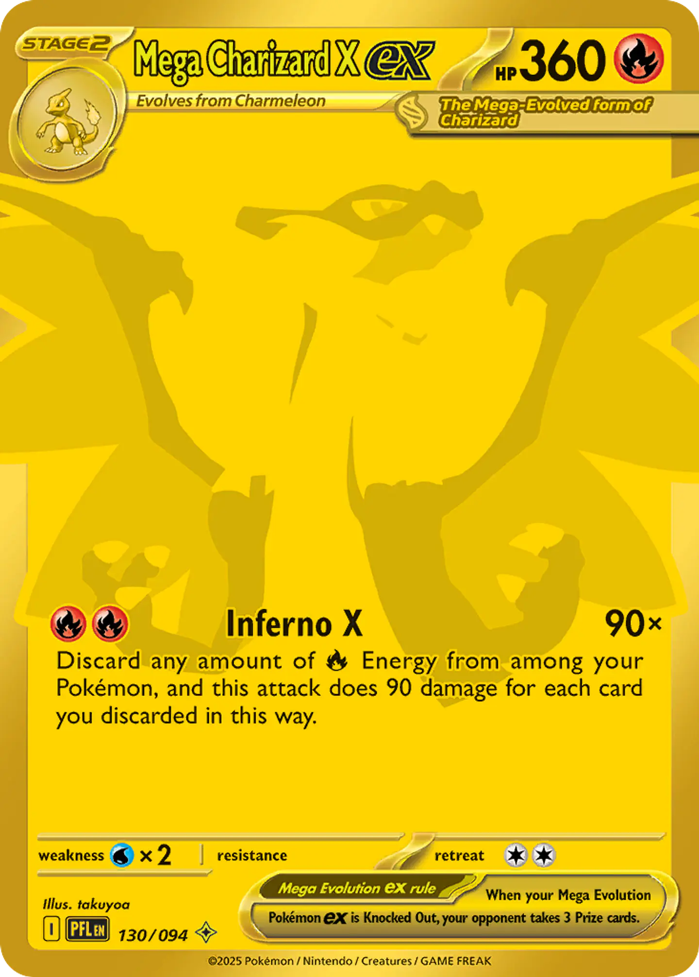 Mega Charizard X ex - Phantasmal Flames 1