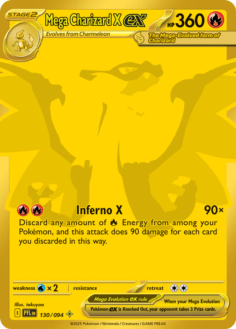 Mega Charizard X ex - Phantasmal Flames 1