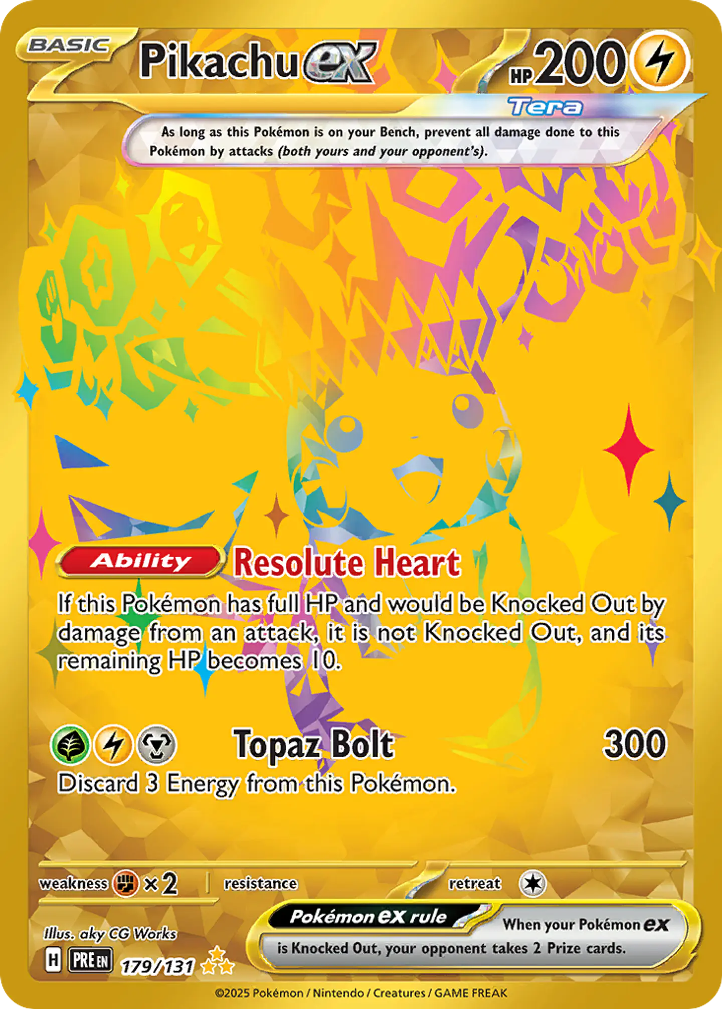 Pikachu ex - Prismatic Evolutions 1