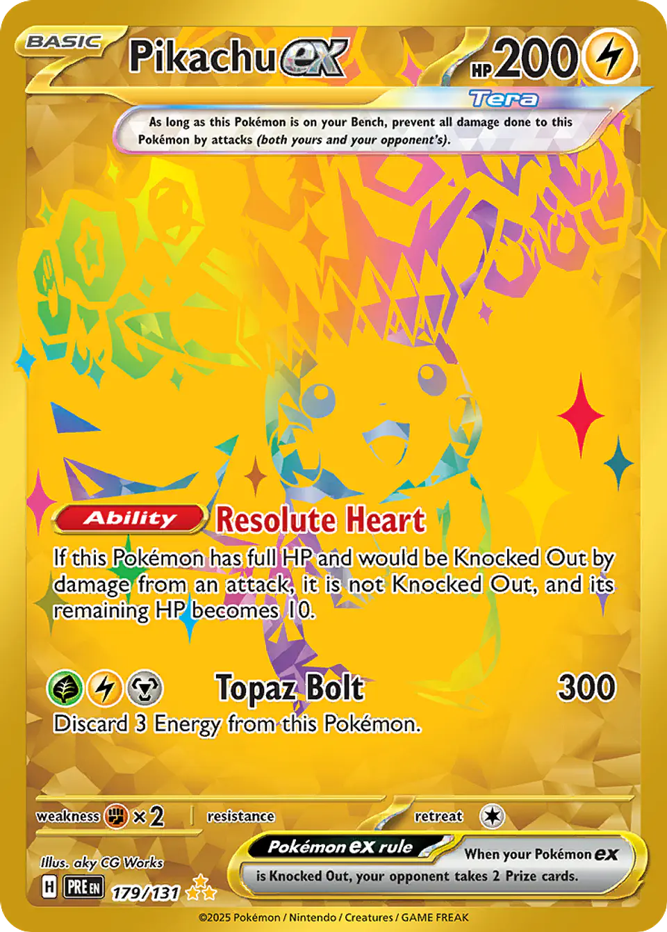 Pikachu ex - Prismatic Evolutions 1