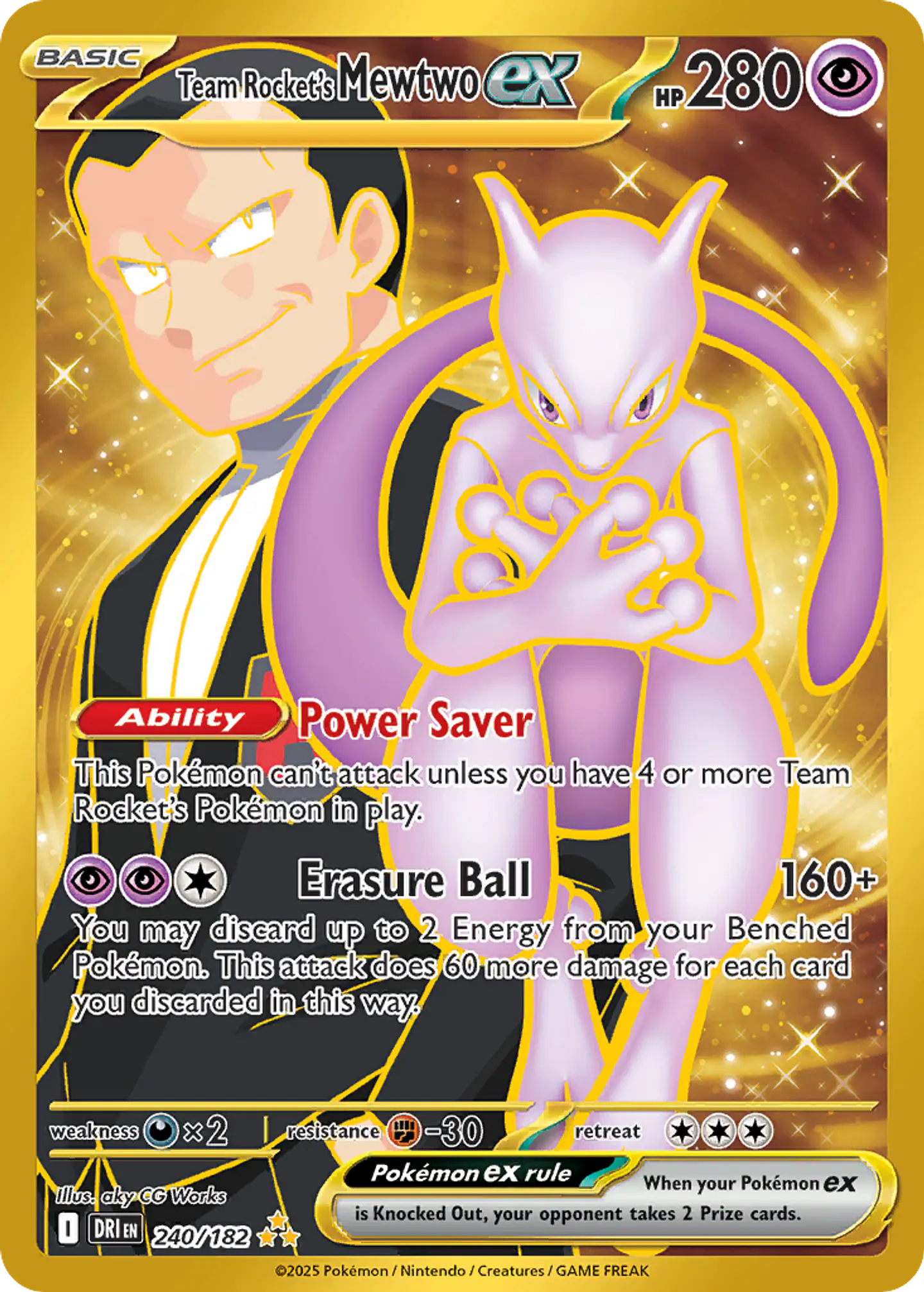 Team Rocket's Mewtwo ex - Destined Rivals 1
