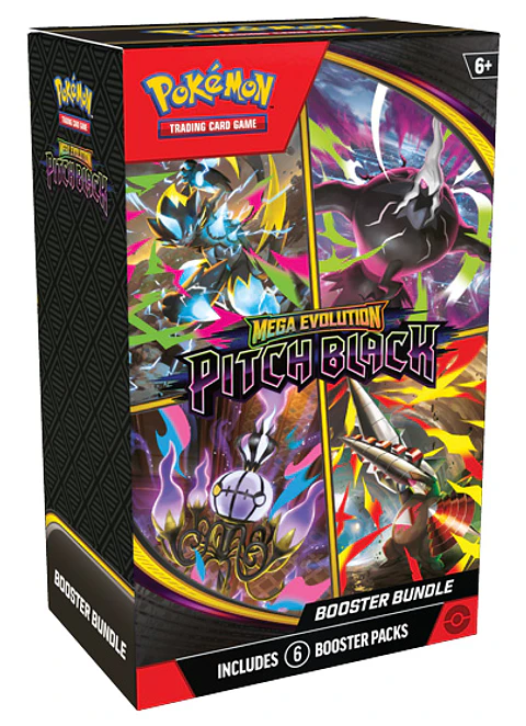 Mega Evolution Pitch Black - Booster Bundle Ingles (6 sobres)