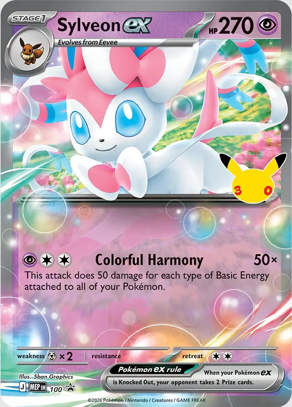 30th Celebration -  ex Box Sylveon/Greninja ING 3