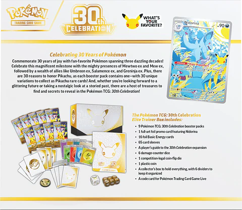 30th Celebration - Elite Trainer Box Ingles