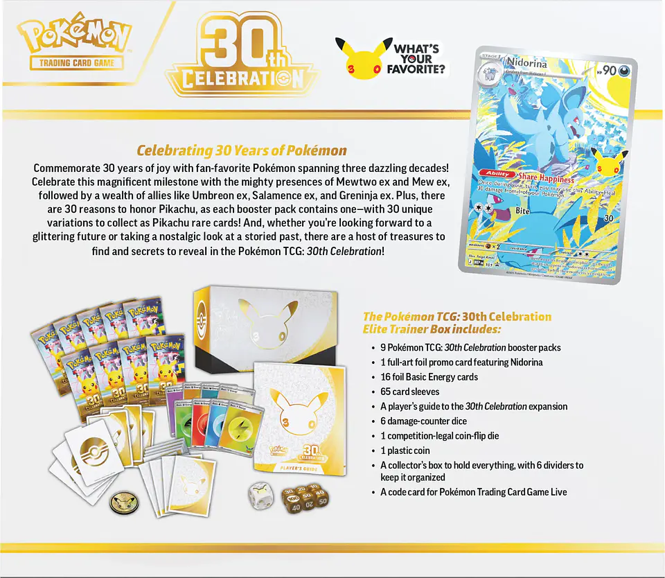 30th Celebration - Elite Trainer Box Ingles 2