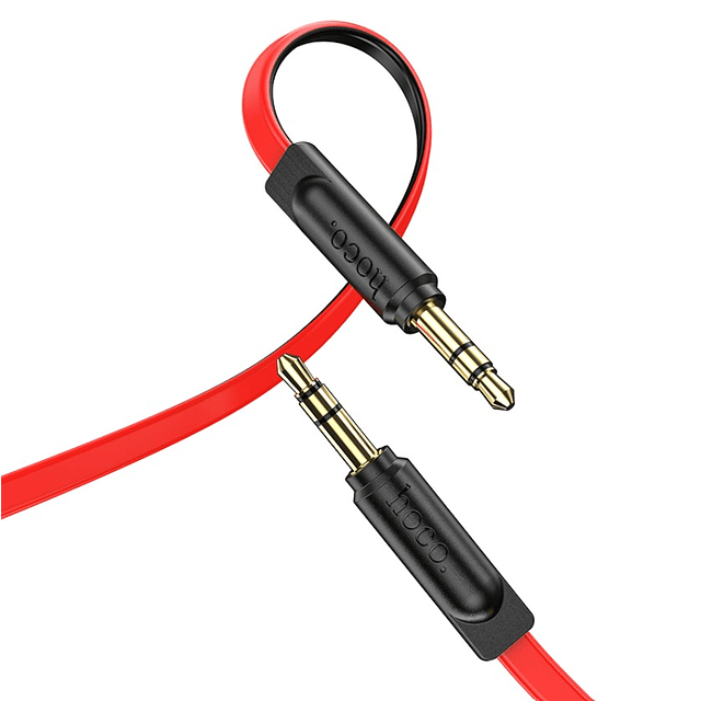 Cable Auxiliar audio 3.5 mm anti nudo plano stereo upa16