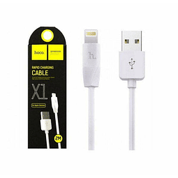 Cable lightning iphone 1 metro reforzado Hoco x1