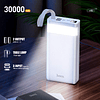 Bateria Externa Power Bank 30.000mha con linterna  Micro-USB / Type-C / Lightning Hoco J73