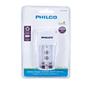 Cargador de pilas con tapita indicador led eco friendly Philco