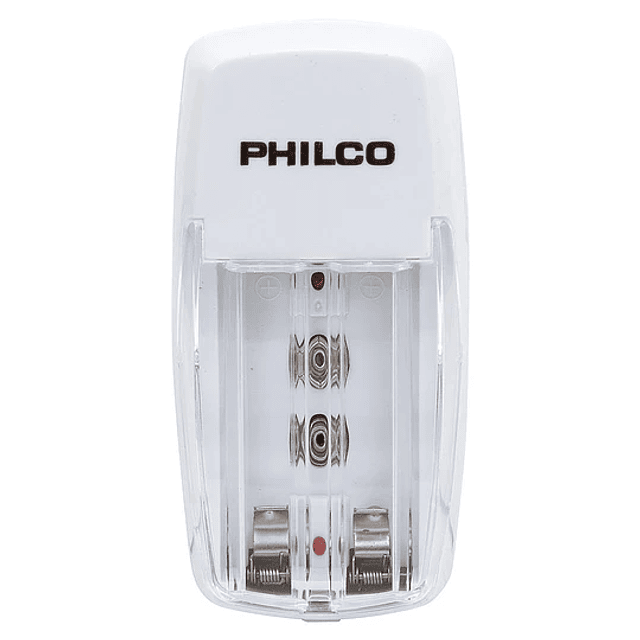 Cargador de pilas con tapita indicador led eco friendly Philco